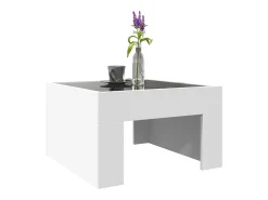Mesa de centro con Infinity LED blanco 50x50x30 cm