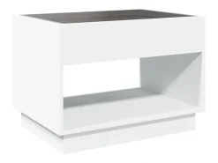 Mesa de centro con Infinity LED blanco 70x50x50 cm