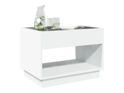 Mesa de centro con Infinity LED blanco 70x50x50 cm
