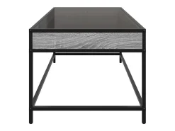 Mesa de centro con Infinity LED gris Sonoma 90x50x41 cm