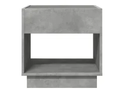 Mesa de centro con Infinity LED gris hormigón 50x50x50 cm