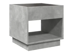 Mesa de centro con Infinity LED gris hormigón 50x50x50 cm