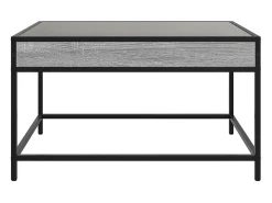 Mesa de centro con Infinity LED gris Sonoma 70x50x41 cm