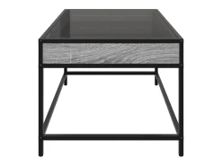 Mesa de centro con Infinity LED gris Sonoma 70x50x41 cm