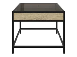 Mesa de centro con Infinity LED roble Sonoma 50x50x41 cm
