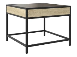 Mesa de centro con Infinity LED roble Sonoma 50x50x41 cm