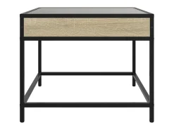 Mesa de centro con Infinity LED roble Sonoma 50x50x41 cm