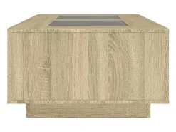Mesa de centro con Infinity LED roble Sonoma 116x69x40 cm