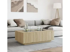 Mesa de centro con Infinity LED roble Sonoma 116x69x40 cm