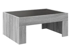 Mesa de centro con Infinity LED gris Sonoma 70x50x30 cm