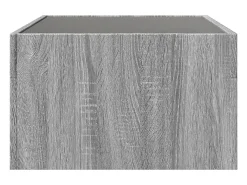 Mesa de centro con Infinity LED gris Sonoma 70x50x30 cm