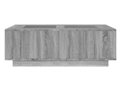 Mesa de centro con Infinity LED gris Sonoma 116x69x40 cm