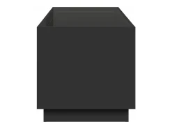 Mesa de centro con Infinity LED negro 70x50x50 cm