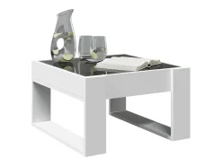 Mesa de centro con Infinity LED blanco 50x53x30 cm