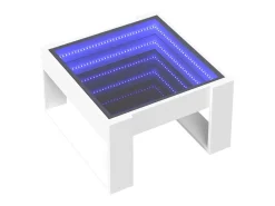 Mesa de centro con Infinity LED blanco 50x53x30 cm