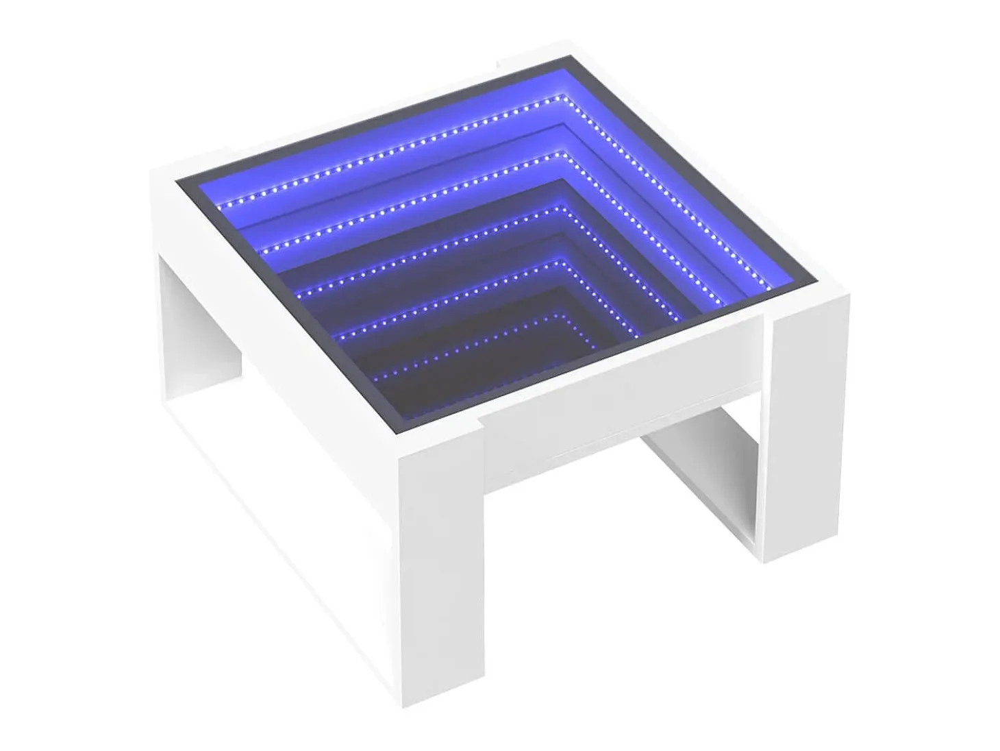 Mesa de centro con Infinity LED blanco 50x53x30 cm