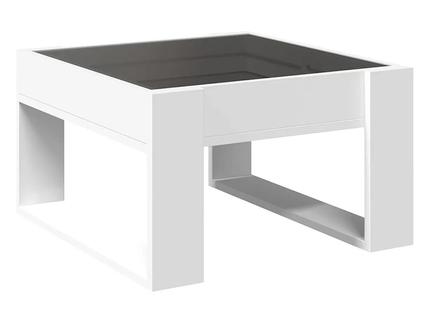 Mesa de centro con Infinity LED blanco 50x53x30 cm