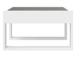 Mesa de centro con Infinity LED blanco 50x53x30 cm