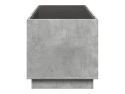 Mesa de centro con Infinity LED gris hormigón 70x50x50 cm