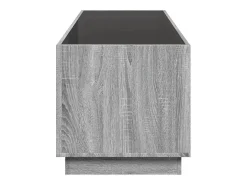 Mesa de centro con Infinity LED gris Sonoma 90x50x50 cm