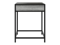 Mesa de centro con Infinity LED gris Sonoma 40x40x51 cm
