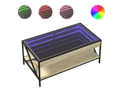 Mesa de centro con Infinity LED roble Sonoma 90x50x38 cm