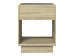 Mesa de centro con Infinity LED roble Sonoma 40x40x50 cm