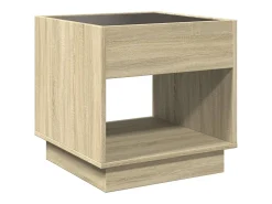 Mesa de centro con Infinity LED roble Sonoma 50x50x50 cm