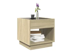 Mesa de centro con Infinity LED roble Sonoma 50x50x50 cm