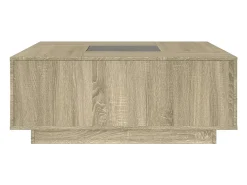 Mesa de centro con Infinity LED roble Sonoma 100x100x40 cm