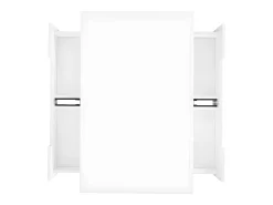 Mesa de centro con LED - acabado brillante - 4 cajones delanteros y traseros - Blanco