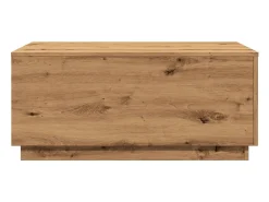 Mesa de centro con luces LED roble artisan 90x50x40 cm
