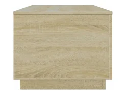 Mesa de centro con luces LED roble Sonoma 90x50x40 cm