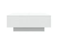 Mesa de centro con luces LED blanco 80x80x31 cm