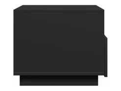 Mesa de centro con luces LED negro 50x49x40 cm