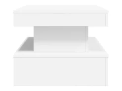 Mesa de centro con luces LED blanco 90x50x40 cm