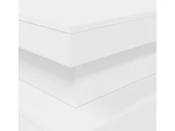 Mesa de centro con luces LED blanco 90x50x40 cm