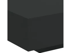 Mesa de centro con luces LED negro 85x55x31 cm