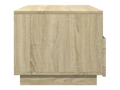 Mesa de centro con luces LED roble Sonoma 90x49x40 cm