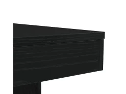 Mesa de centro con luces LED roble negro 90x50x40 cm
