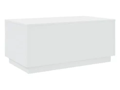 Mesa de centro con luces LED blanco 90x50x40 cm
