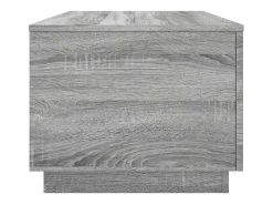 Mesa de centro con luces LED gris Sonoma 90x50x40 cm