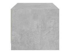 Mesa de centro con puertas de vidrio grs hormigón 68x50x42 cm
