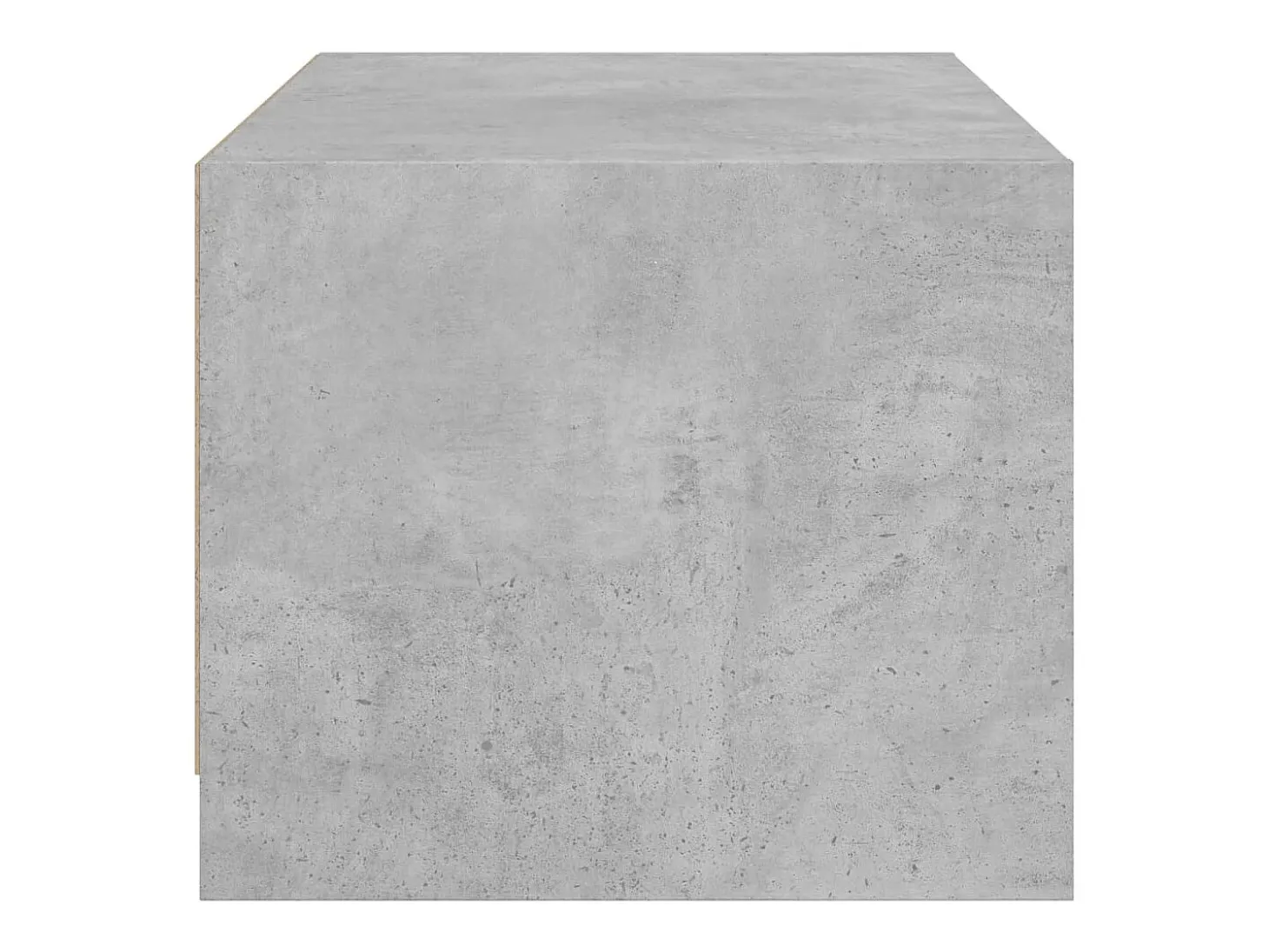 Mesa de centro con puertas de vidrio grs hormigón 68x50x42 cm