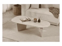 Mesa de centro con superficie de bordes redondeados L130 cm - AMÉLIA