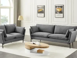 Mesa de centro con tablero pivotante - MDF - Natural y blanco VITALY
