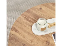Mesa de centro con tablero redondeado L90 cm - SOLEIL