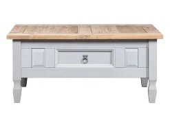 Mesa de centro Corona Range pino mexicano gris 100x60x45 cm