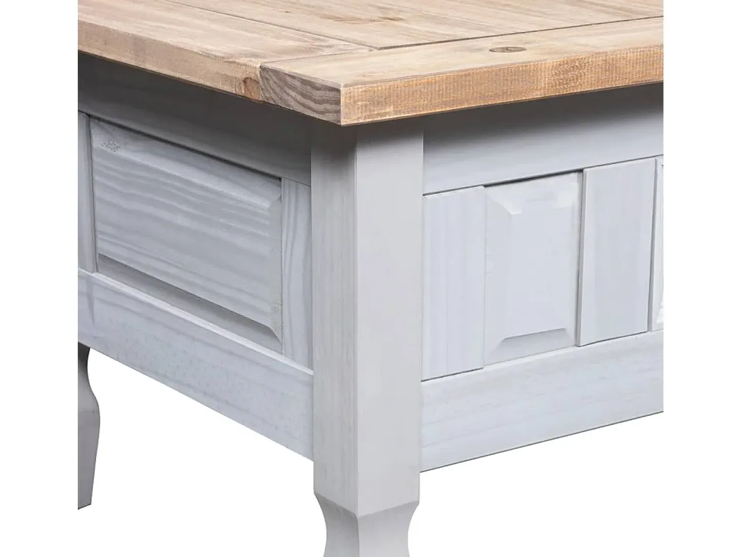 Mesa de centro Corona Range pino mexicano gris 100x60x45 cm