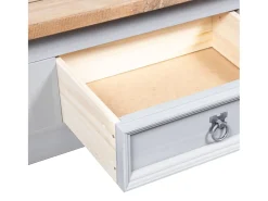 Mesa de centro Corona Range pino mexicano gris 100x60x45 cm
